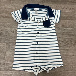 Absorba Paris Baby Collared Onesie - size 3-6 months